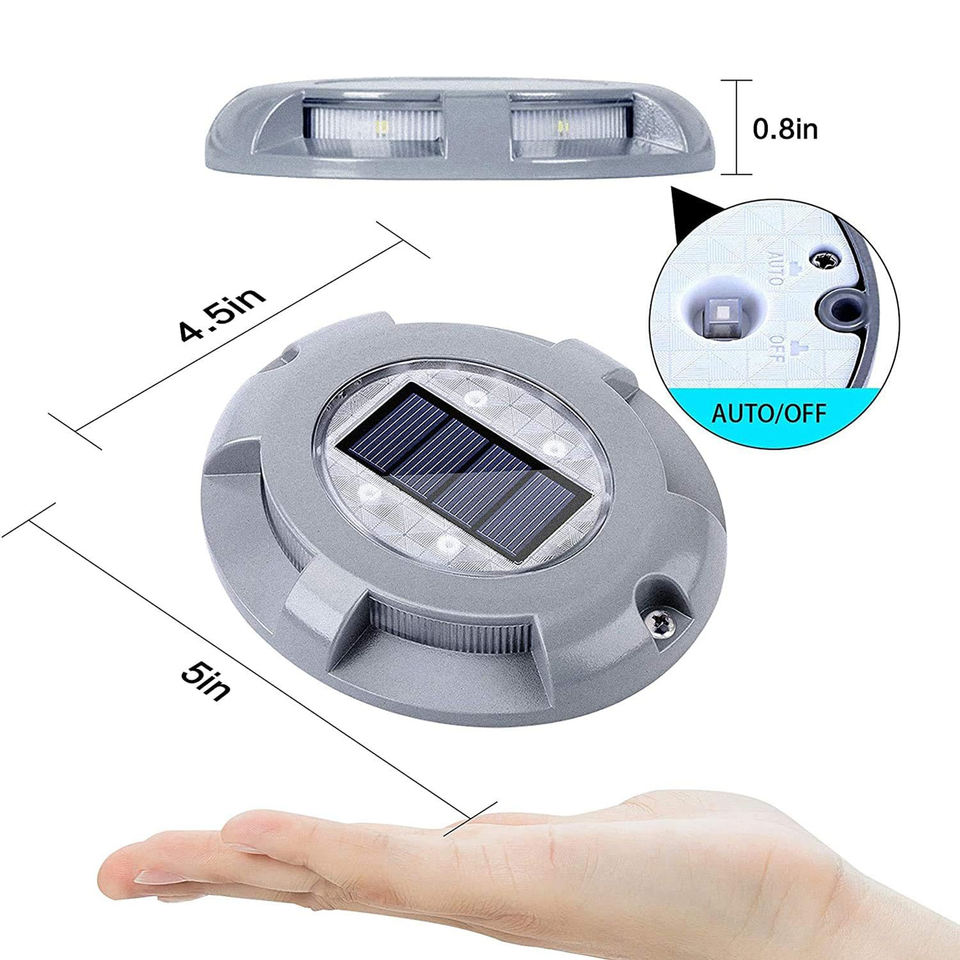 IP68 Solar LED Landscape Lights Aluminum Alloy 360 Degree Dimmable ...