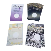 Cartes à gratter personnalisées avec design amusant, règles du jeu, emballage en rouleau, cartes à gratter à collectionner