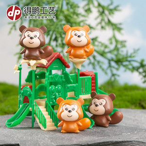 Figurines d'écureuils miniatures en plastique, décoration de bureau, fournitures artisanales D1487 - Product Image 5