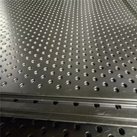 Plafond en plaques de plâtre 1m X 2m en acier inoxydable R3 T5 1mm à trou rond sans soudure perforé insonorisant