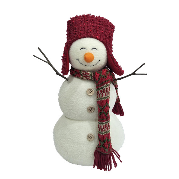 Оптовая продажа рождественские украшения стоя анимированные плюшевые куклы Снеговик игрушка