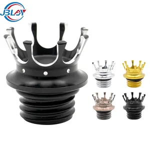 Sửa Đổi Các Bộ Phận Xe Máy Gas Cap Vương Miện Bình Nhiên Liệu Bìa CNC Dầu Phụ Vít Cho 883 Xl1200 48 72 Softail Chất Béo Cậu Bé Dyna