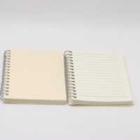 Zeamor haute qualité A5 A4 Logo personnalisé spirale fil-O anneau couverture en papier Kraft pointillé blanc Journal cahier pour les écoliers