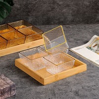 Plateau de noix transparent style turc vintage Plateau de fruits secs pour le salon Assiette à collation créative pour la maison