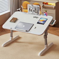 Bureau d'ordinateur pliable en alliage d'aluminium à hauteur réglable, table d'étude pliable pour dortoir étudiant ou fenêtre en baie, table paresseuse pour lit