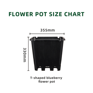 Macetas Cuadradas de PP YouMuHe para Viveros de Arándanos, Macetas de Jardín para Exteriores con Orificio de Drenaje, Ligeras y Duraderas, 25.9L, Estilo Rústico - Product Image 3