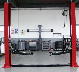 Pont élévateur hydraulique 2 colonnes pour voiture, verrouillage électrique, bras en 2 parties, 4000 kg – Indispensable pour <span class=keywords><strong>garage</strong></span> : Élévateur haute capacité pour réparation de pneus et freins - Product Image 1