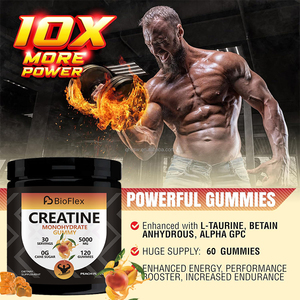 Venta caliente OEM Etiqueta privada Energy Booster Muscle Growth Gummy Suplemento 5000mg Creatina Monohidrato Gummies para la venta Europa - Product Image 2