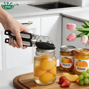 Ouvre-boîte manuel multifonction ergonomique 4-en-1 pour bocaux et bouteilles - Product Image 1