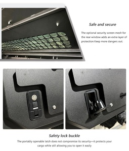 Cubierta de <span class=keywords><strong>Caja</strong></span> de Camioneta con Techo Rígido de Aluminio, Impermeable y con Cierre, Compatible con <span class=keywords><strong>Toyota</strong></span> <span class=keywords><strong>Hilux</strong></span>, Ford Ranger, Nissan Navara NP300 - Product Image 6