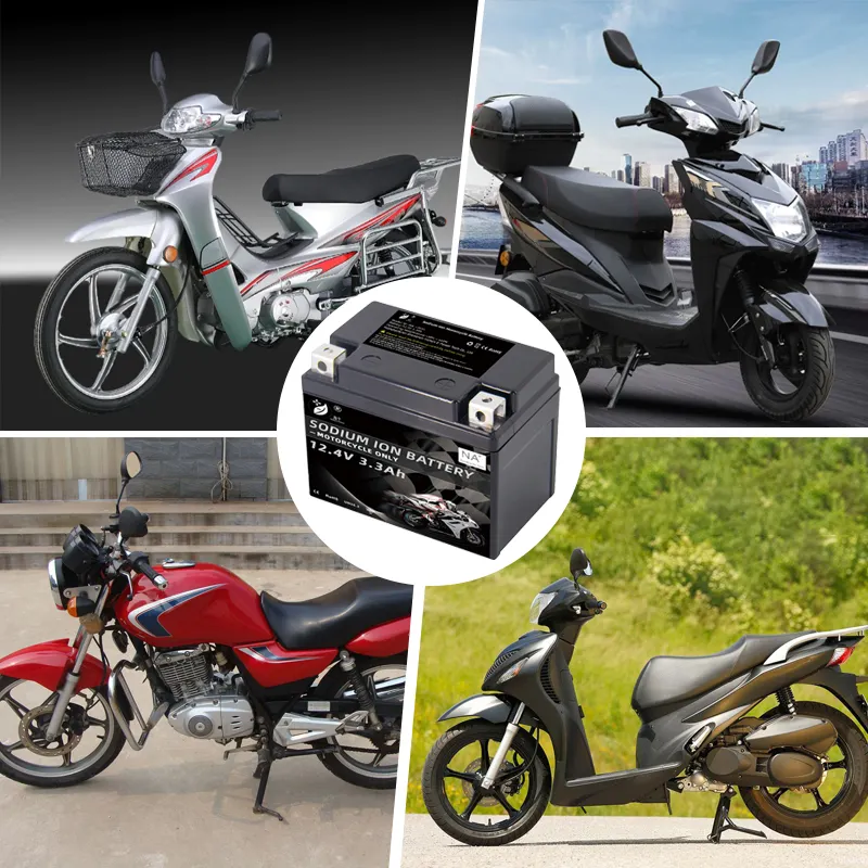 工場バイク始動ナトリウムイオン電池12V3.9Ah 4Ah 5Ah 5.2Ah 6.5Ah10Ahモーターサイクル始動電源電池