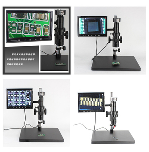 <span class=keywords><strong>Microscope</strong></span> numérique industriel SCIEDU 1080P HD avec <span class=keywords><strong>zoom</strong></span> 15-95X, écran 10 pouces, LED, carte SD pour inspection de circuits imprimés, soudure et réparation - Product Image 2