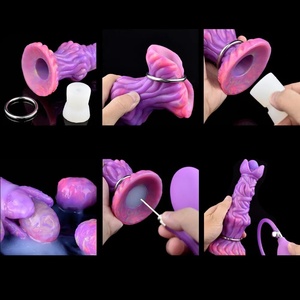 Juguete Luminoso YOCY, Ovipositor Inflable de Silicona, Tapón Anal, Masturbador Vaginal, Dildo con Nudo de Fantasía de 7.9 Pulgadas, Juguete Sexual para Mujeres y Hombres - Product Image 3