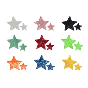 New Fancy Designer Iron On Backing Sequin Star Patch For Clothing
