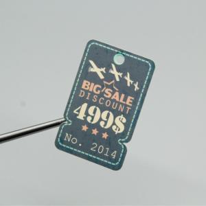 Tùy chỉnh Giáng sinh bao bì Quà Tặng treo thẻ với tên logo và chuỗi in trên letterpress phong cách giấy treo thẻ - Product Image 4