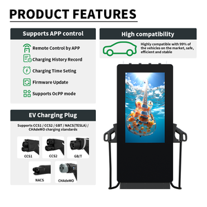 Station <span class=keywords><strong>de</strong></span> <span class=keywords><strong>recharge</strong></span> rapide pour véhicules électriques Electway 120 kW 240 kW, montée au sol, chargeur <span class=keywords><strong>de</strong></span> véhicules électriques commercial avec terminal POS - Product Image 2