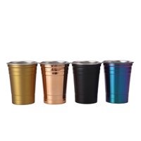 Mug à café en acier inoxydable, design empilable, double usage chaud/froid, éco-responsable, couleurs personnalisables