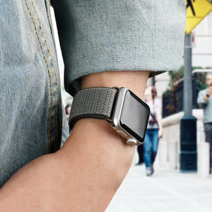 Bracelet de montre intelligente en nylon respirant pour <span class=keywords><strong>Apple</strong></span> <span class=keywords><strong>Watch</strong></span> Series 11/10/9/8/<span class=keywords><strong>7</strong></span>/Ultra/SE <span class=keywords><strong>45</strong></span>/46/49mm 40/41/42mm - Product Image 6