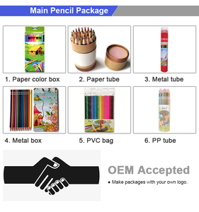 I bambini Non Tossico di <span class=keywords><strong>Forma</strong></span> Esagonale 12 Pezzo di <span class=keywords><strong>Colore</strong></span> Matite in Tubo di Carta - Product Image 5