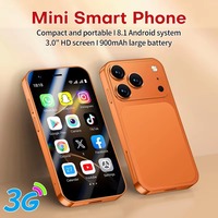Téléphone OEM 3G Mini A17, téléphone ultra-compact, Android 8.1, stockage 2+16 Go, écran AMOLED 3,0 pouces, multi-langues, mini smartphone