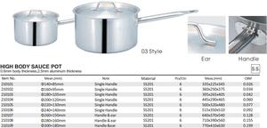 Heavybao-Olla Industrial de aluminio para cocinar a vapor, utensilios de cocina de acero inoxidable para alimentos, cacerola - Product Image 3