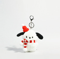 Mini chien en peluche porte-clés pendentif Noël en peluche porte-clés cadeau jouet en peluche pas cher