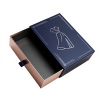Boîtes rigides recyclables sur mesure pour l'emballage de vêtements et de chaussettes, design minimaliste de tiroir, boîte à parfum, gaufrage UV, doublure en éponge