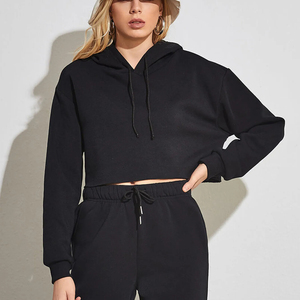 Sudadera con capucha de algodón y poliéster con logotipo personalizado de alta calidad para mujer, sudaderas bordadas para Otoño e Invierno - Product Image 1