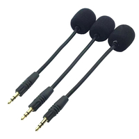 Micrófono de Condensador Flexible con Conector Mini Jack de 3.5mm para Teléfono Móvil, PC, Portátil