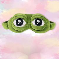 Serre-tête grenouille en peluche fait main au design créatif de dessin animé, masque pour les yeux, accessoires de mode pour femmes, pour le bain et la maison