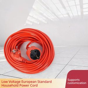 Cable de Extensión Eléctrico Schuko Macho a Hembra, 16A, 1.0mm² CCA, 2m, 5m, 10m, 20m, Naranja y Negro - Product Image 6