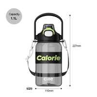 2025 Tendance Grande Capacité 500ml Bouteille En Plastique Paille Sûr Durable Minéral Gourde D'eau Pour Enfant Ports pour Adultes Enfants