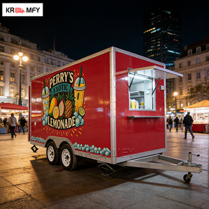 Remolque de Comida Rápida Personalizado DOT VIN CE, Cocina Móvil Cuadrada, Estructura de Acero Galvanizado y Fibra de Vidrio, Parrilla para BBQ, Pizza y Papas Fritas - Product Image 2