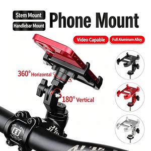 Support de téléphone portable pour vélo, en alliage d'aluminium, <span class=keywords><strong>fixation</strong></span> hexagonale réglable pour moto, <span class=keywords><strong>voiture</strong></span> électrique, vélo, Scooter - Product Image 1