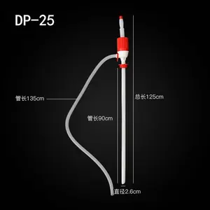 도매 수동 손 간단한 유연한 플라스틱 디젤 연료 가솔린 등유 물 사이펀 액체 전송 튜브 호스 펌프