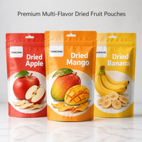 Pochettes personnalisées en gros avec logo, sachets d'emballage pour snacks, mangues séchées, fruits secs et aliments secs
