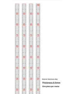 तेल टैंक स्तर गेज बॉडी ऑयल डिपो तेल चिह्न पैमाने एल्यूमीनियम मिश्र धातु ऊंचाई गेज स्व-चिपकने वाला वाटरप्रूफ सनप्रूफ पहनने के लिए प्रतिरोधी - Product Image 2