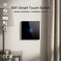 Interruptor Inteligente para el Hogar Mvava OEM/ODM Tipo 86, WiFi Mesh, Estándar Europeo, 1-4 Canales, Pantalla Táctil de Vidrio de Lujo, Compatible con Alexa