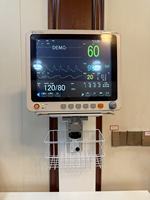 Support mural simple face en alliage d'aluminium arc-en-ciel pour moniteur patient - Mobilier médical