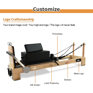 Machine d'équipement de réformateur de Pilates en bois massif de haute qualité pour <span class=keywords><strong>club</strong></span> de Pilates - Product Image 5