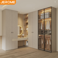 Armoire de chambre sur mesure en panneaux mélaminés, fabriquée en Chine, design de meubles de garde-robe