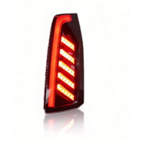 Nouveau feu arrière à LED pour Cadillac ATS 2013-2023, ensemble de feux arrière, barre lumineuse rouge, accent ambre, pièce de rechange pour véhicule