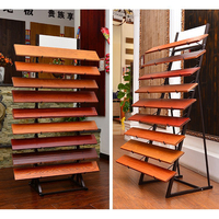 Hot Selling moderne Mosaik Marmor Granit Stein Keramik Dach Porzellan Wandfliesen Probe Boden Metall Display Racks Halter