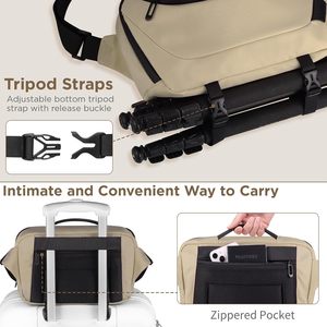 Mochila para Cámara de Cuero con Muestra Gratis - Mochila Impermeable para Cámara con Inserto Extraíble para Laptop de 13 Pulgadas - Product Image 3