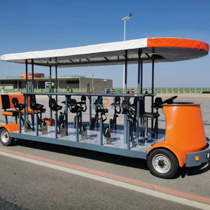 Bicicleta Eléctrica de Lujo con Pedales para Cerveza, Bar Móvil Mejorado, Camión de Cerveza, Autobús Turístico Urbano, Bicicleta de Fiesta, Pub de Pedales - Product Image 1