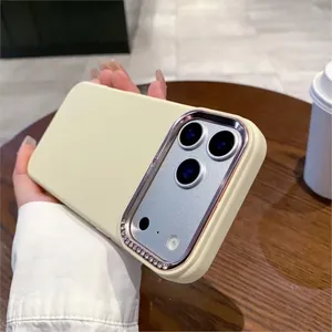 Custodia per Telefono di Lusso con Cornice Glitterata a Diamante per <span class=keywords><strong>iPhone</strong></span> 17 Air 16 15 14 13 12 <span class=keywords><strong>11</strong></span> <span class=keywords><strong>Pro</strong></span> <span class=keywords><strong>Max</strong></span> Plus, <span class=keywords><strong>Cover</strong></span> Antiurto in Silicone Liquido - Product Image 6