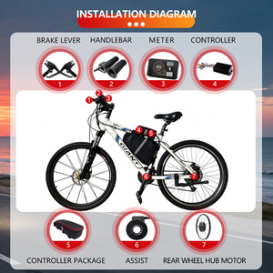 High Power 72V 3000W 5000w Brushless Hub <strong>Motor</strong> Electric Bicycle Motorcycle E Bike Conversion Kit 20Ah 30Ah Triangle Battery LCD - Product Image 2