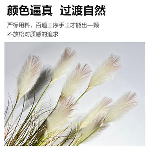 Plantes artificielles en pot de type herbe de renard, 70-120 cm de haut, simulation réaliste, verdure décorative d'intérieur, accessoires de photographie - Product Image 5