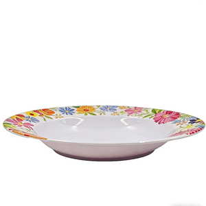 Plato <span class=keywords><strong>de</strong></span> Sopa Pequeño <span class=keywords><strong>de</strong></span> Melamina Ecológico con Diseño Floral Estilo Africano <span class=keywords><strong>de</strong></span> 19.6cm/7.7 Pulgadas, Apto para Lavavajillas y Libre <span class=keywords><strong>de</strong></span> BPA, para <span class=keywords><strong>Cocina</strong></span> y Jardín - Product Image 4
