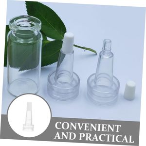 Tapa de PVC Transparente de Alta Calidad con Cierre Giratorio de 13 mm, Tapón Cuentagotas de Plástico Transparente para Botellas de Medicamentos, Champú y Lociones, Cabeza de Trompeta - Product Image 4